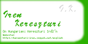 iren kereszturi business card